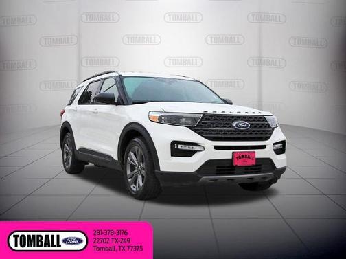 STAR WHITE MET TRI-COAT 2021 Ford Explorer XLT SUV
