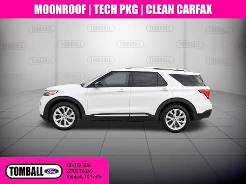 STAR WHITE MET TRI-COAT 2024 Ford Explorer PLATINUM