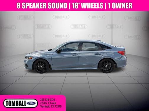 Gray 2022 Honda Civic SPORT