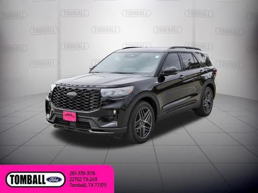 AGATE BLACK METALLIC 2025 Ford Explorer ST-LINE