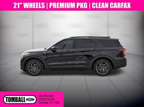 AGATE BLACK METALLIC 2025 Ford Explorer ST-LINE