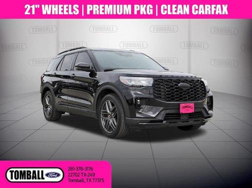 AGATE BLACK METALLIC 2025 Ford Explorer ST-LINE