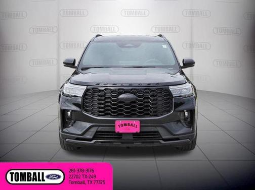 AGATE BLACK METALLIC 2025 Ford Explorer ST-LINE