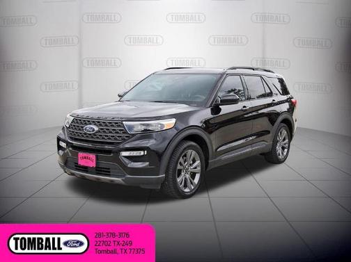 AGATE BLACK METALLIC 2022 Ford Explorer XLT