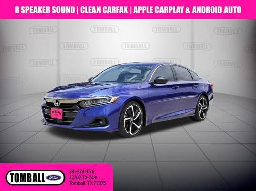 Blue 2022 Honda Accord SPORT 1.5T Sedan