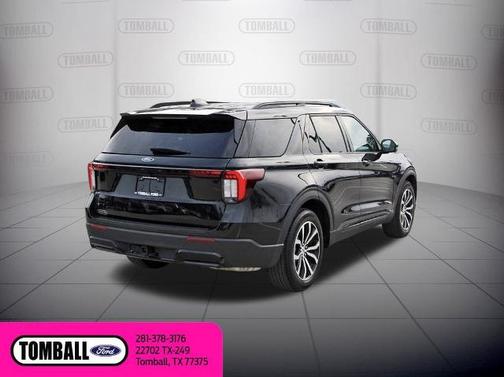 AGATE BLACK METALLIC 2025 Ford Explorer ST-LINE