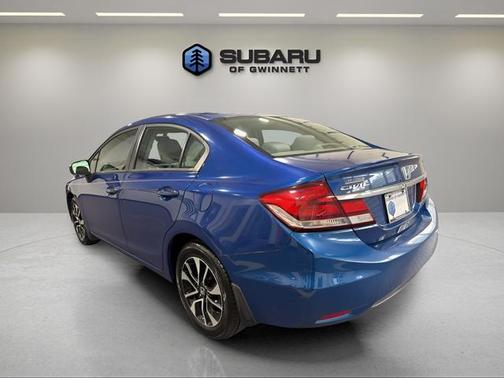 Blue 2015 Honda Civic EX
