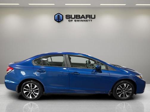 Blue 2015 Honda Civic EX
