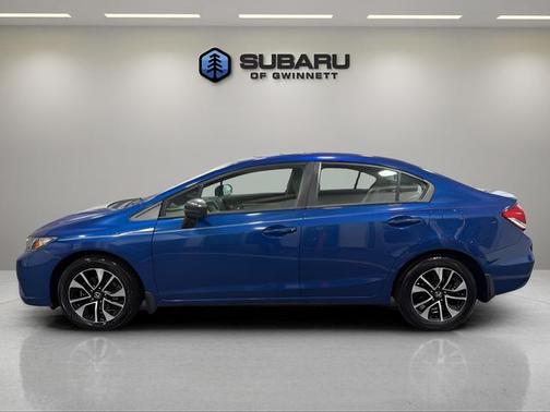 Blue 2015 Honda Civic EX