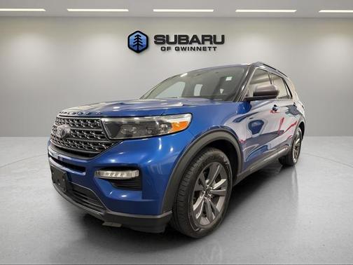 Blue Metallic 2021 Ford Explorer XLT
