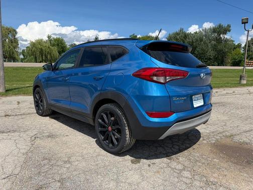 Caribbean Blue 2017 Hyundai TUCSON Night