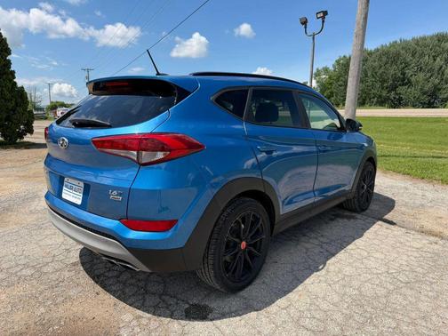 Caribbean Blue 2017 Hyundai TUCSON Night