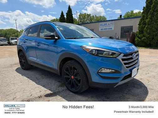 Caribbean Blue 2017 Hyundai TUCSON Night