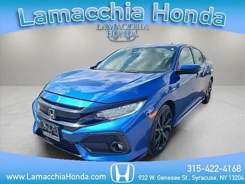 Aegean Blue 2018 Honda Civic Sport Touring