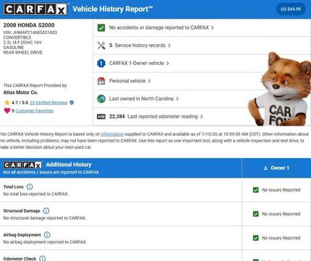 2008 Honda S2000 Base