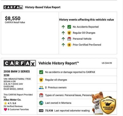 2008 BMW 328 328i Sedan 4D