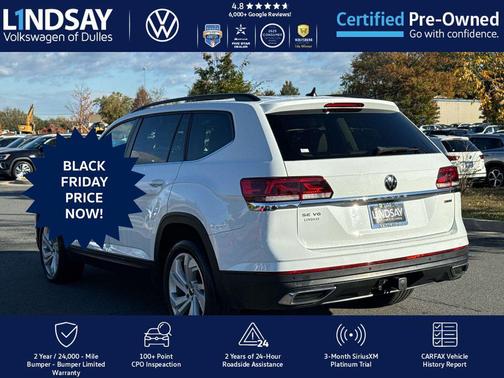 2022 Volkswagen Atlas 3.6L SE w/Technology