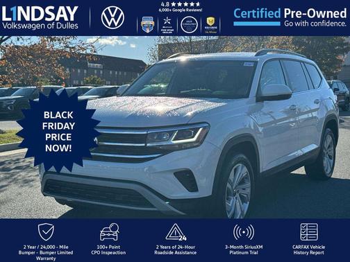 2022 Volkswagen Atlas 3.6L SE w/Technology