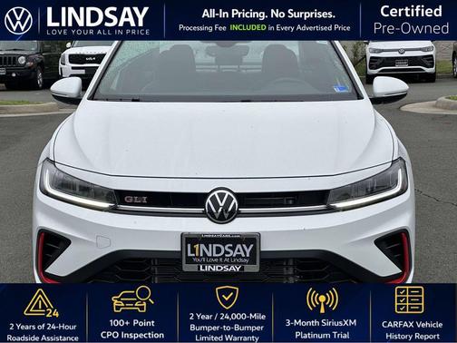 Pure White 2025 Volkswagen Jetta GLI 2.0T Autobahn