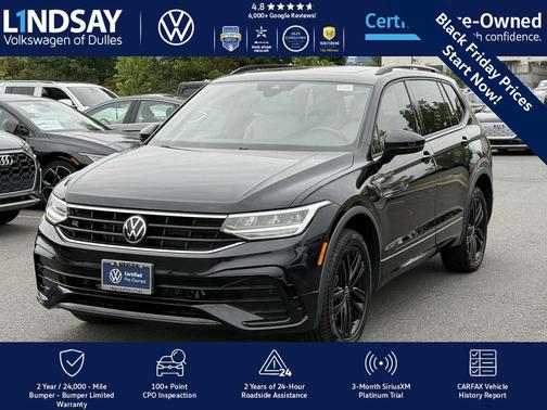 2022 Volkswagen Tiguan 2.0T SE R-Line Black 4MOTION