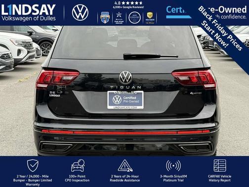 2022 Volkswagen Tiguan 2.0T SE R-Line Black 4MOTION