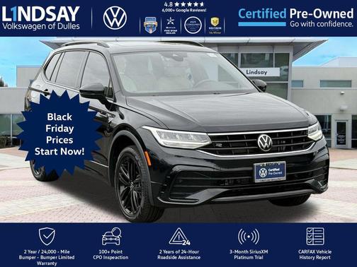 2022 Volkswagen Tiguan 2.0T SE R-Line Black 4MOTION