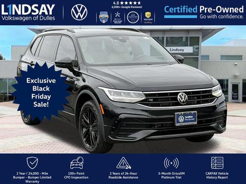 2022 Volkswagen Tiguan 2.0T SE R-Line Black 4MOTION