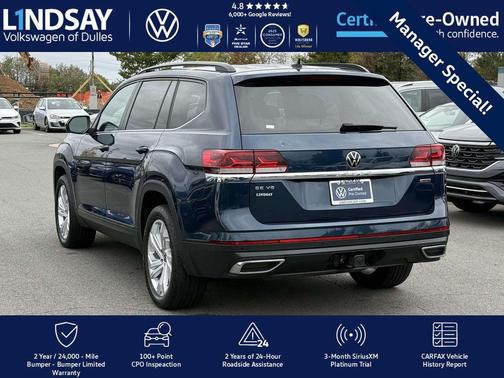 2022 Volkswagen Atlas 3.6L SE w/Technology