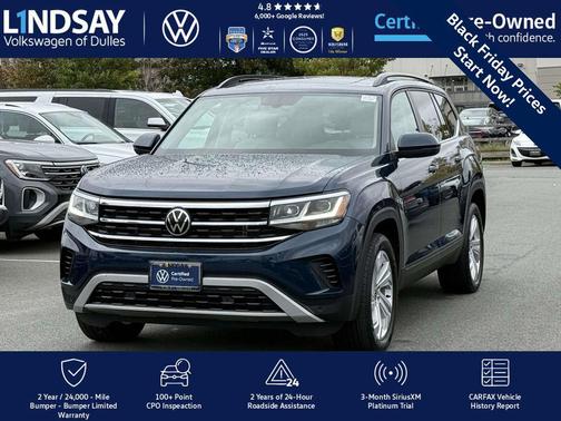 2022 Volkswagen Atlas 3.6L SE w/Technology