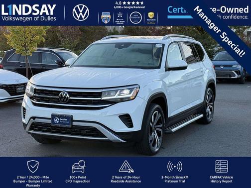 2022 Volkswagen Atlas 3.6L SEL
