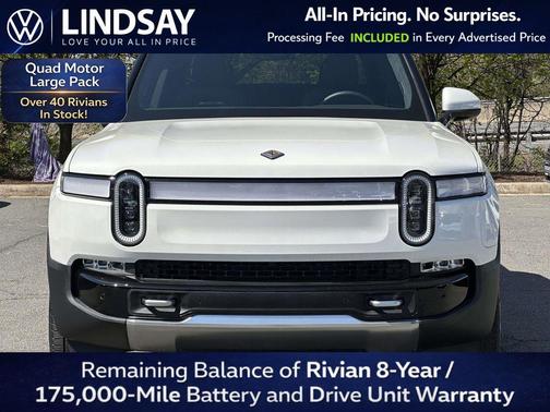 Glacier White 2022 Rivian R1T Launch Edition