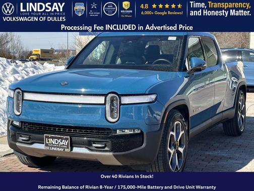Rivian Blue 2022 Rivian R1T Adventure