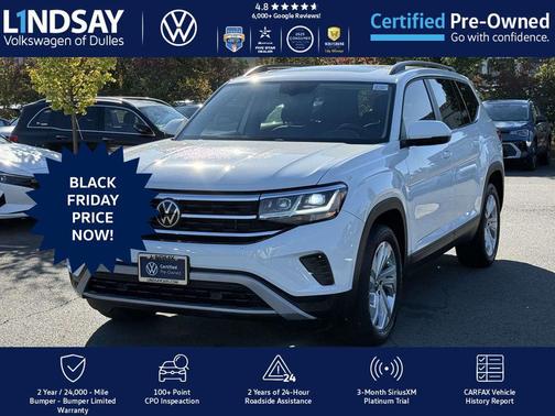 2022 Volkswagen Atlas 3.6L SE w/Technology