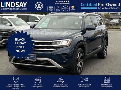 2022 Volkswagen Atlas 3.6L SEL