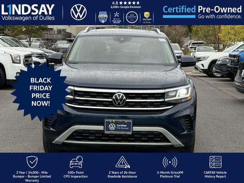 2022 Volkswagen Atlas 3.6L SEL