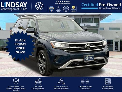 2022 Volkswagen Atlas 3.6L SEL