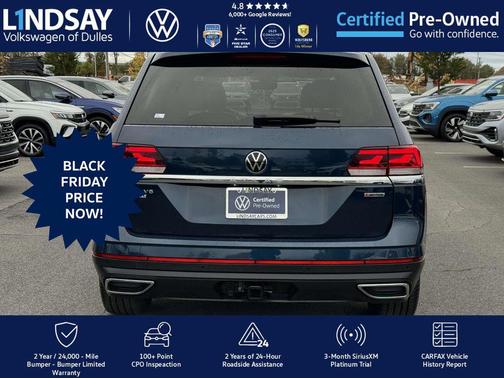 2022 Volkswagen Atlas 3.6L SEL