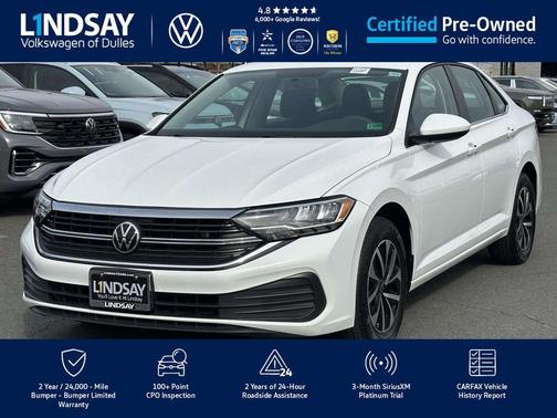 Pure White 2022 Volkswagen Jetta 1.5T S