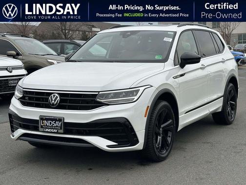 Opal White Pearl 2024 Volkswagen Tiguan 2.0T SE R-Line Black 4MOTION