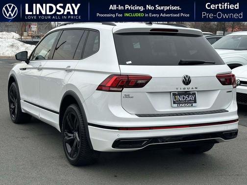 Opal White Pearl 2024 Volkswagen Tiguan 2.0T SE R-Line Black 4MOTION