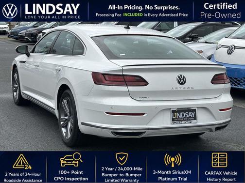 Oryx White Pearl Effect 2022 Volkswagen Arteon 2.0T SE R-Line