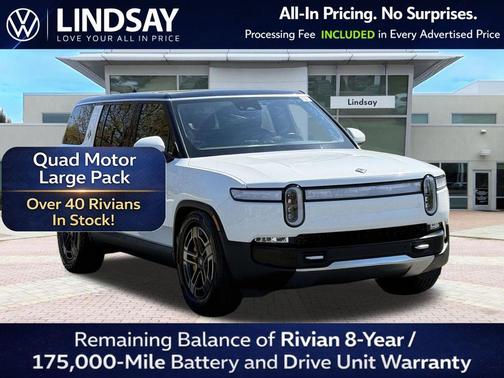 Glacier White 2023 Rivian R1S Adventure