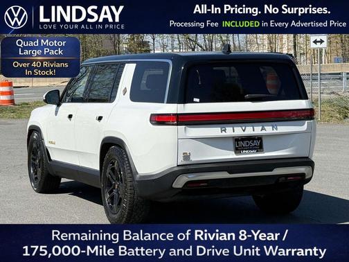 Glacier White 2023 Rivian R1S Adventure