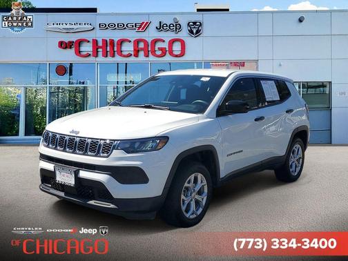 Bright White Clearcoat 2024 Jeep Compass Sport