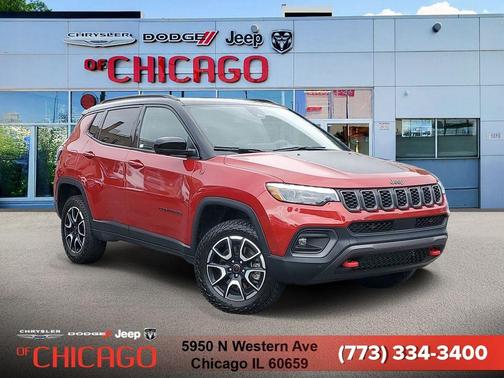 Red 2025 Jeep Compass Trailhawk