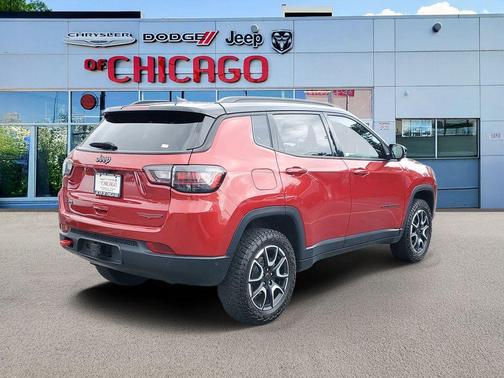 Red 2025 Jeep Compass Trailhawk