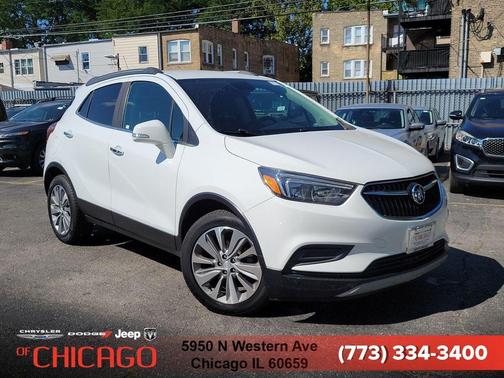 Summit White 2018 Buick Encore Preferred