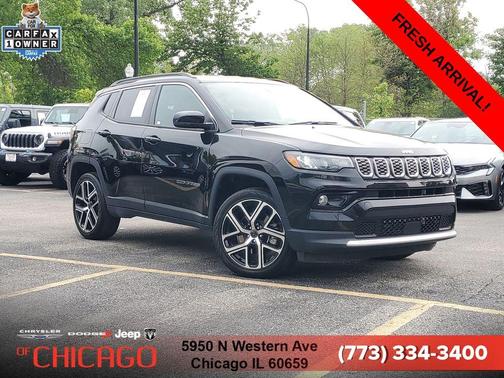 Diamond Black 2025 Jeep Compass Limited