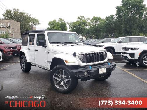Bright White Clearcoat 2024 Jeep Wrangler 4xe Sport