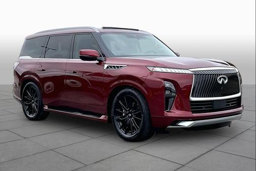 Coulis Red 2025 INFINITI QX80 Luxe
